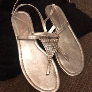 Bling sandals silver